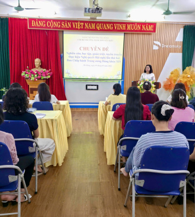 CHI BỘ TRƯỜNG MẦM NON YẾT KIÊU TỔ CHỨC SINH HOẠT CHUYÊN ĐỀ THÁNG 5/2026