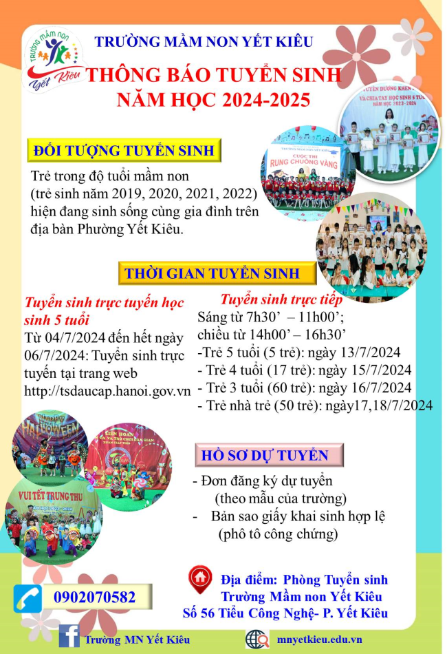 Thông báo Tuyển sinh nhỏ